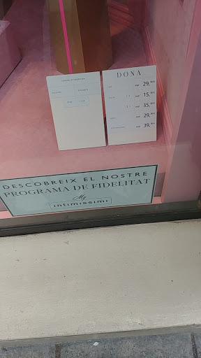 Tienda de ropa Intimissimi en Barcelona