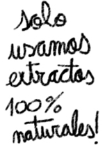 solo usamos extractos 100% naturales !